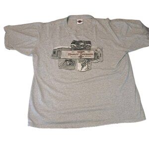Harley Davidson Mens XL Gray Tee Shirt 105th 2008 Milwaukee, WI Niagara Falls